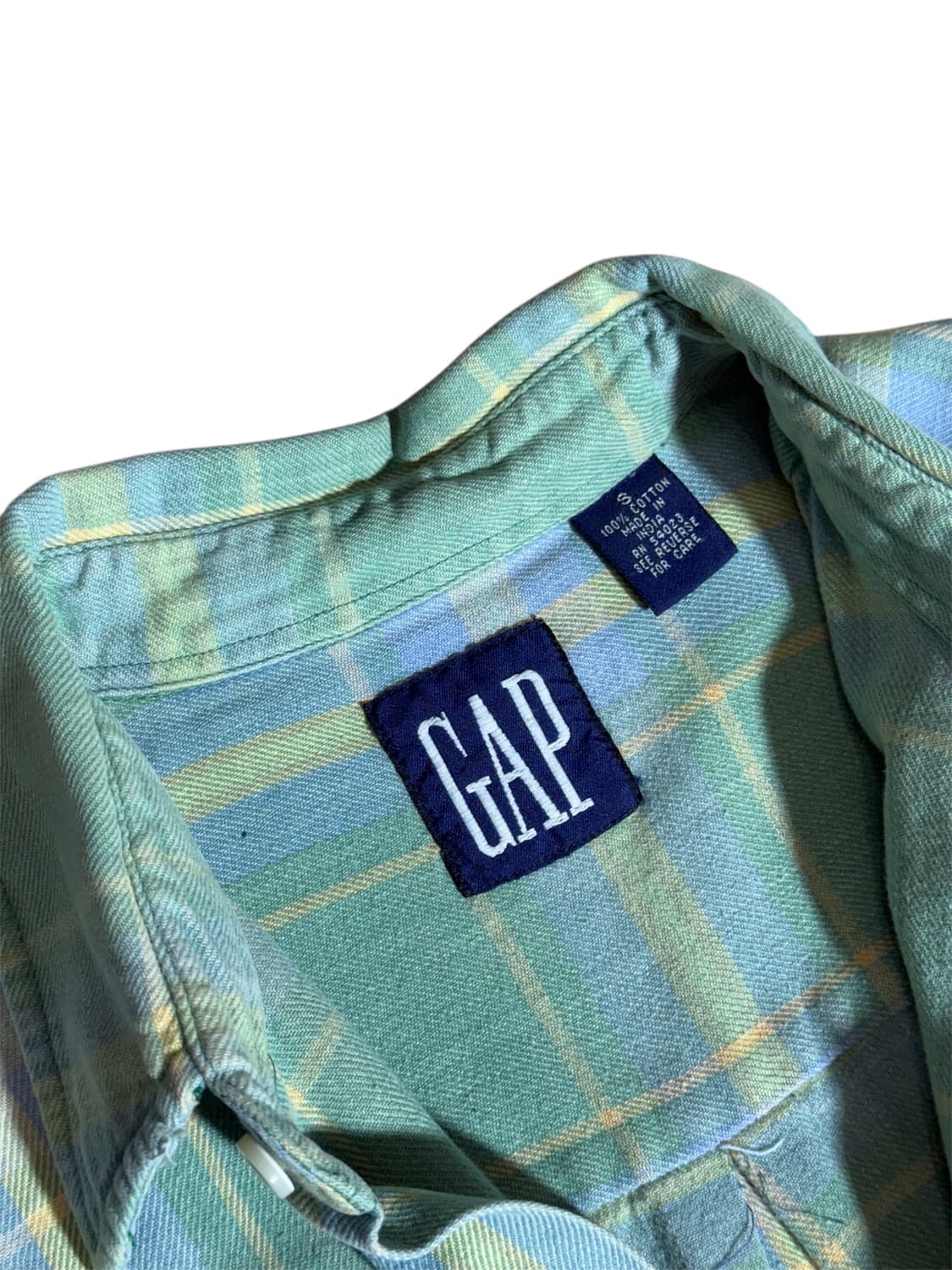 90’s 빈티지 갭 체크 셔츠 상품이미지2