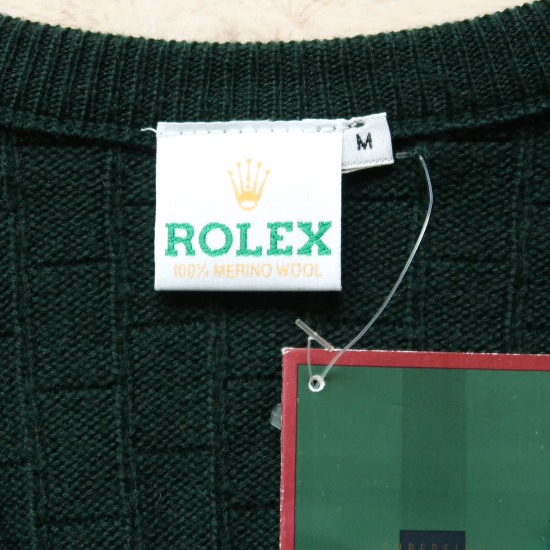 [Made in Scotland] 빈티지 OG 롤렉스 메리노 울 스웨터 상품이미지3