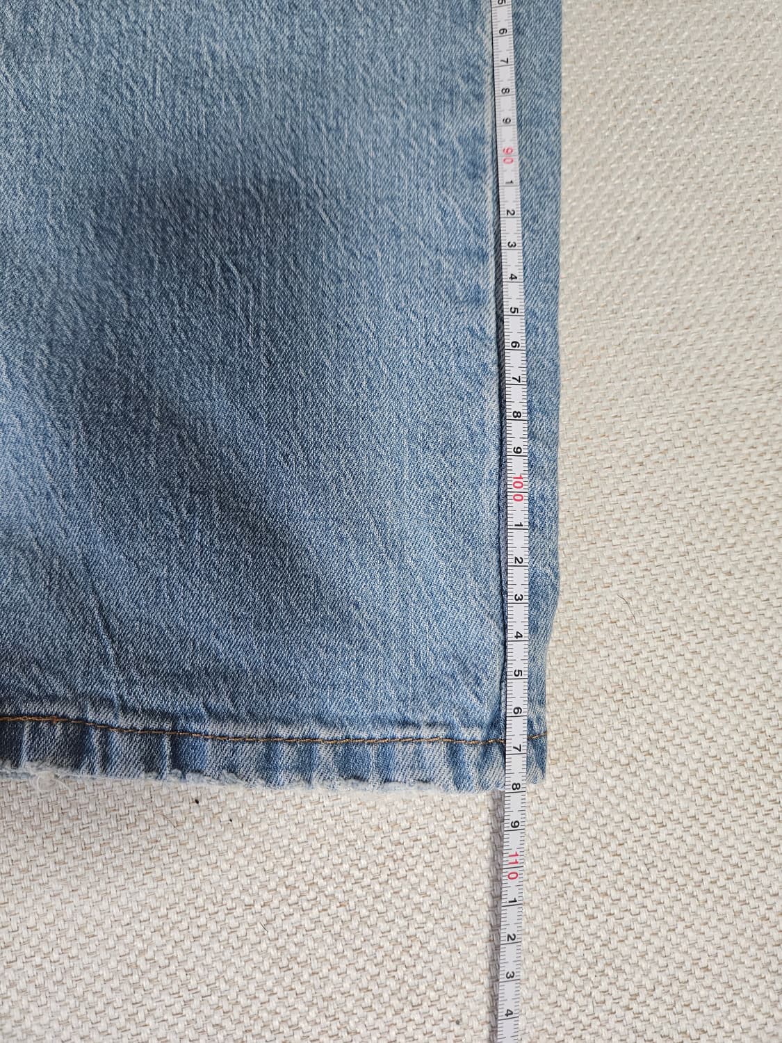 (새상품)리바이스 505 레귤러 연청 32X32 상품이미지6