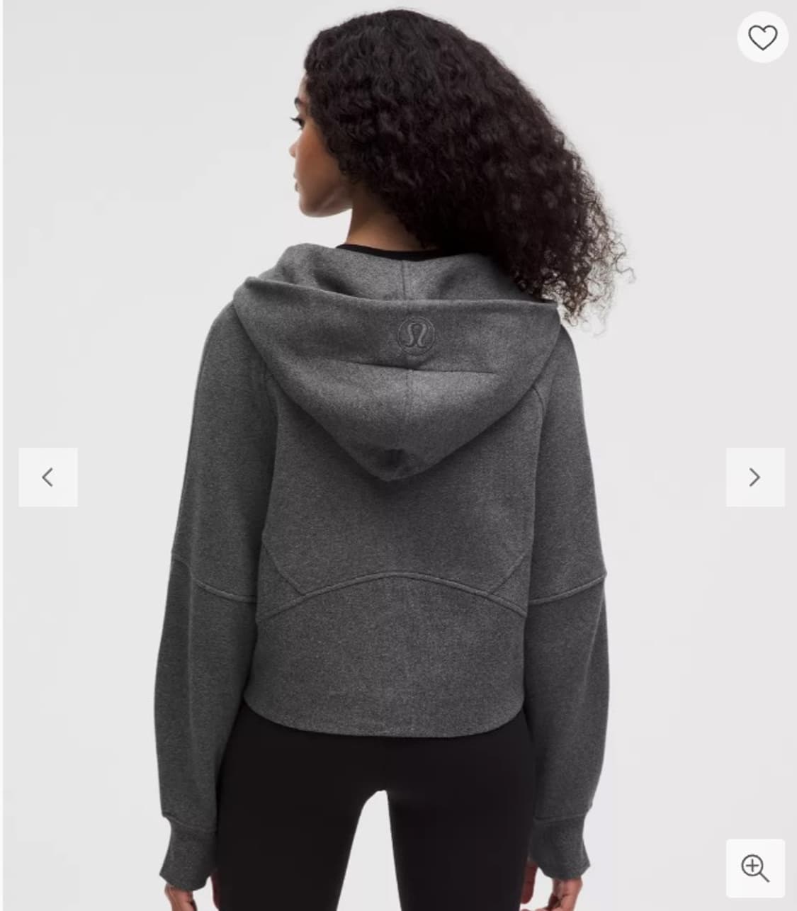 미착용)룰루레몬 스쿠바 오바사이즈드 하프집업 기모후드M~L/그레이 상품이미지1