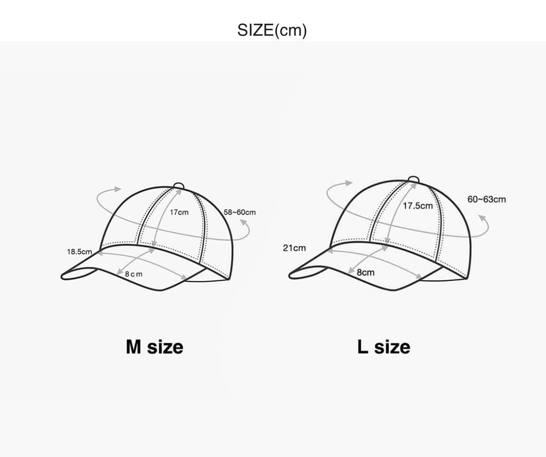 헤아 H 로고 캡 상품이미지4