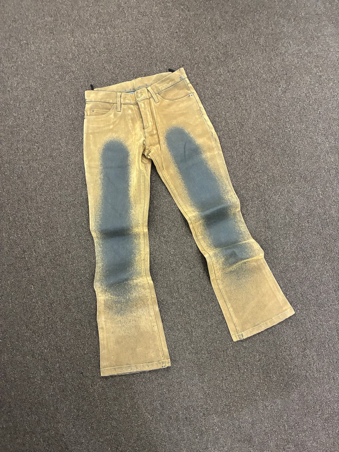 OS)Japanese vintage 여성 타이다이 부츠컷 데님팬츠 상품이미지4