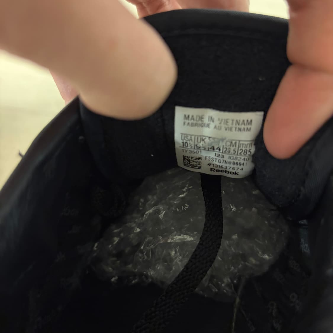 자운드 리복 Jjjjound reebok 클럽 C 85 트리플블랙 285 상품이미지6