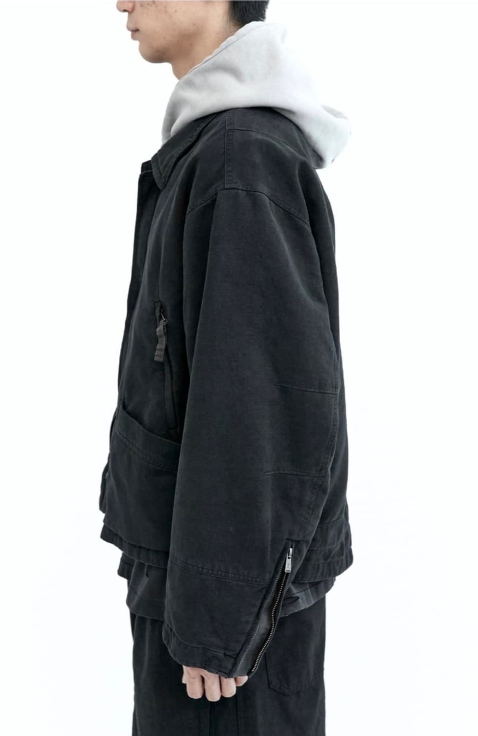 [3] 폴리테루 H.V.C 라이더 자켓 블랙 상품이미지7