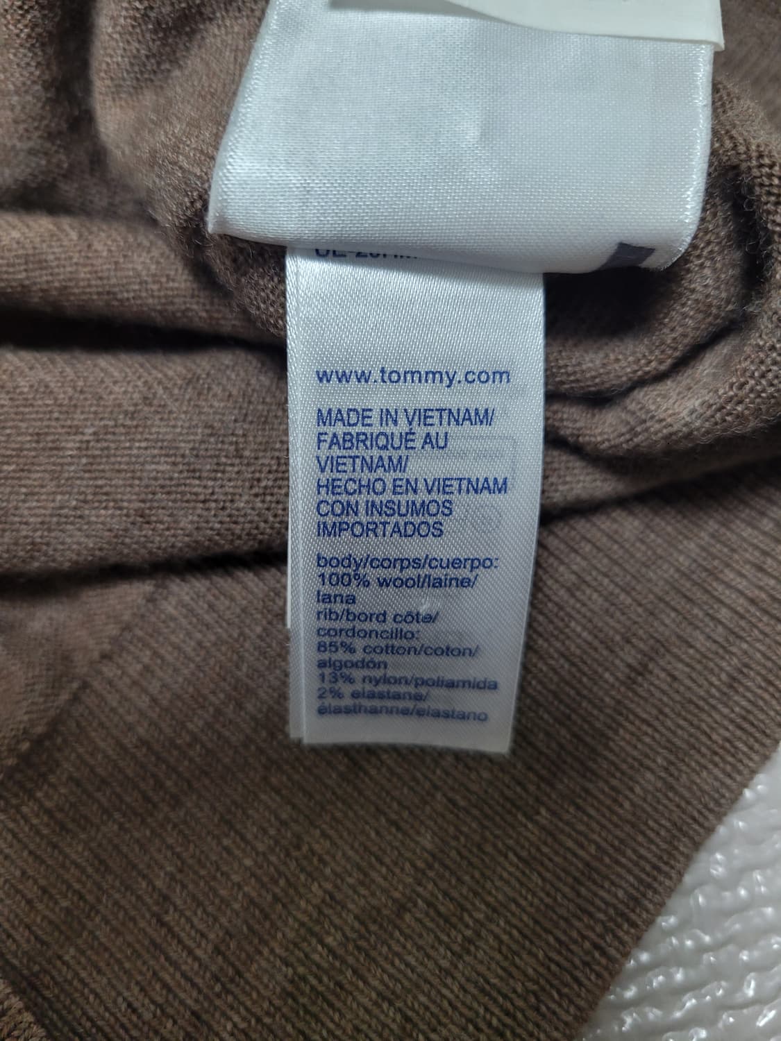 타미힐피거 크루넥 라운드 울 니트 M 상품이미지5