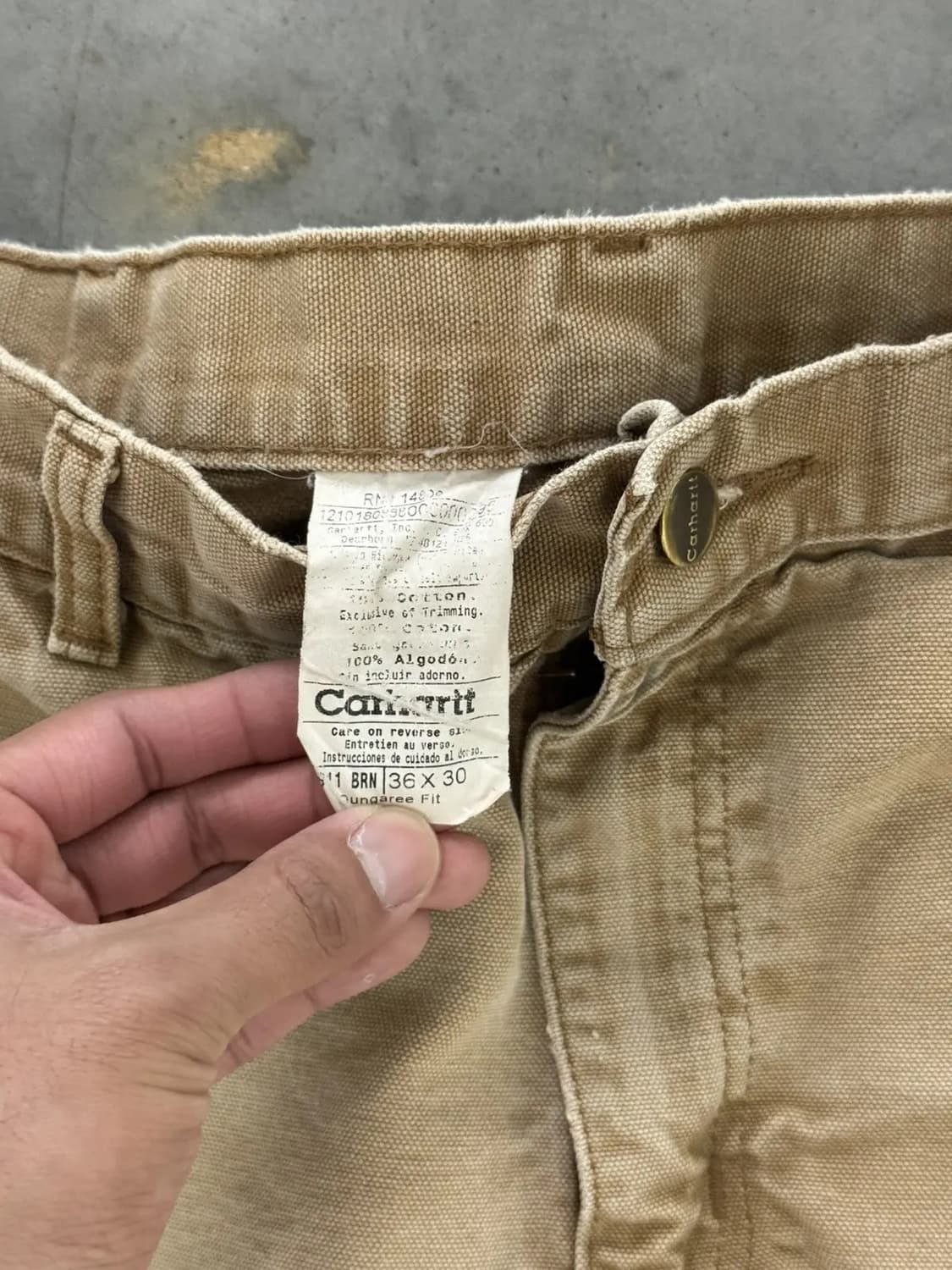 빈티지 칼하트 덩거리 카펜터 팬츠 상품이미지5