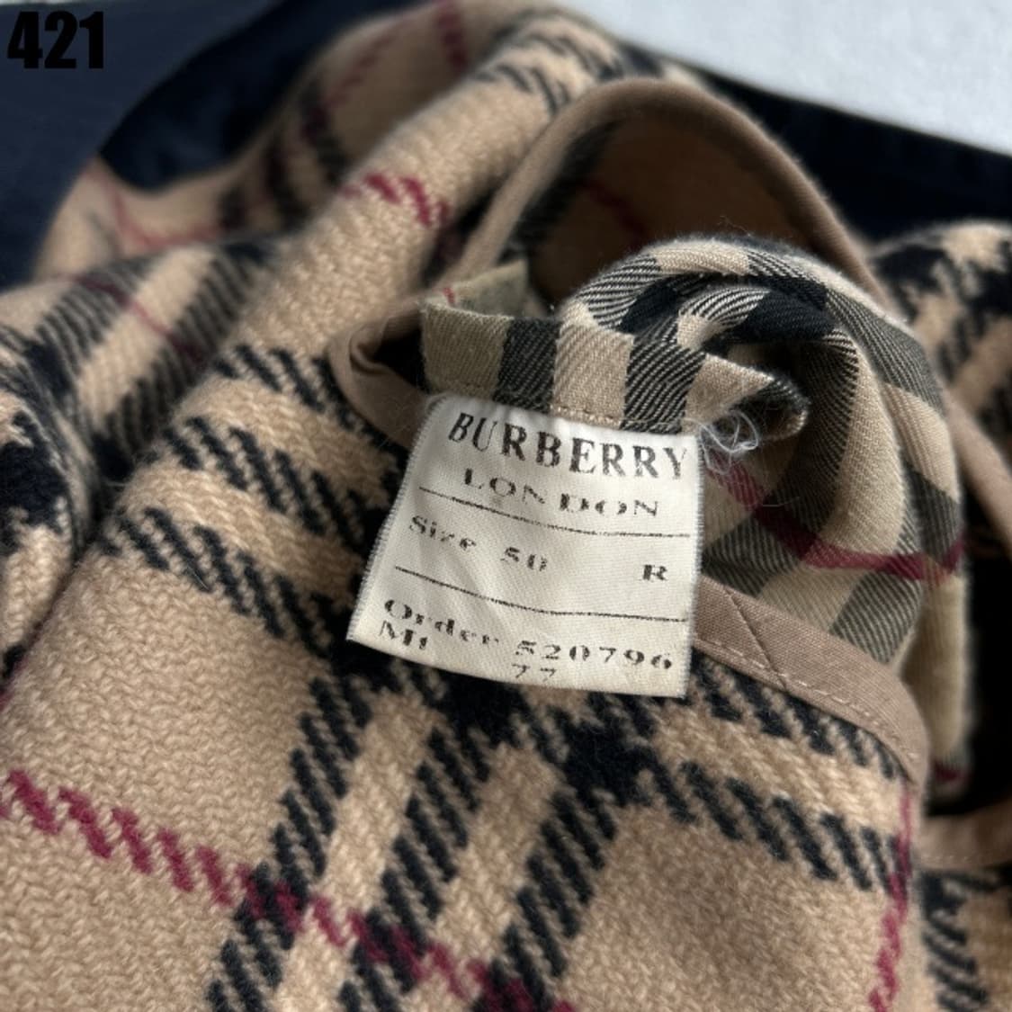 버버리 네이비 트렌치 코트  상품이미지4