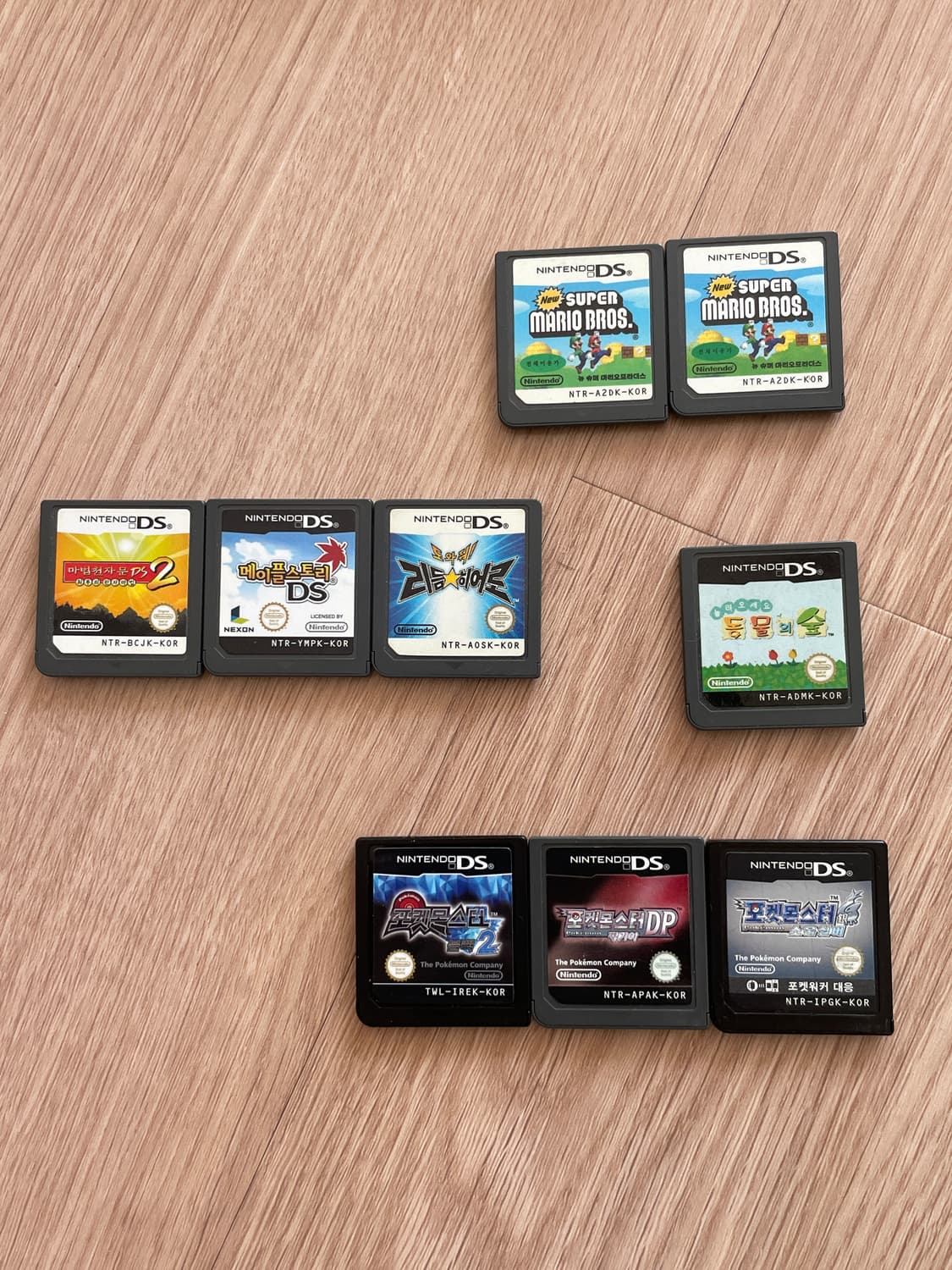 닌텐도ds 칩 포켓몬 소울실버,블랙2,펄기아,동숲,리듬히어로 등 상품이미지1