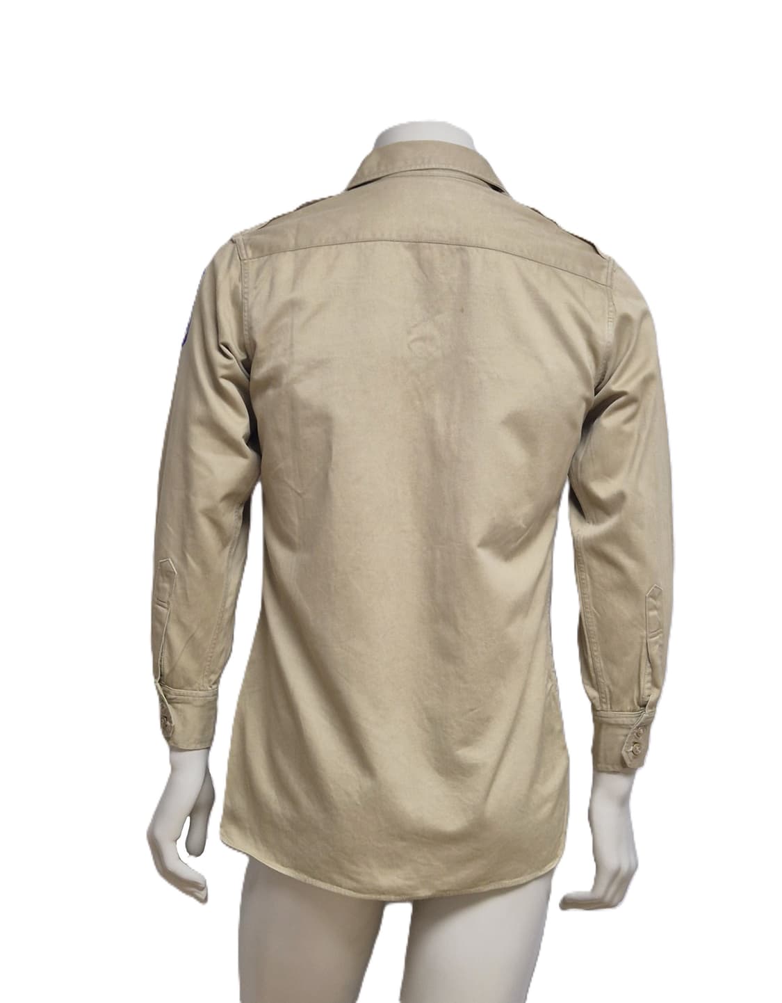 육군 구형 십자성부대 경리 정복 전투복 상의 카키 긴팔 셔츠 (S) 상품이미지4