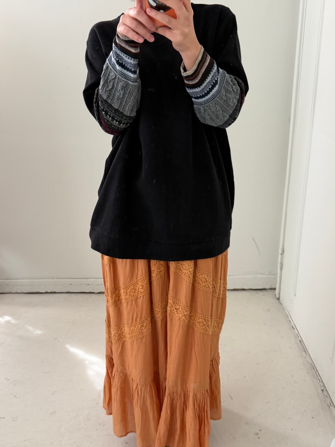 일본빈티지 에스닉 소매 탑 상품이미지1