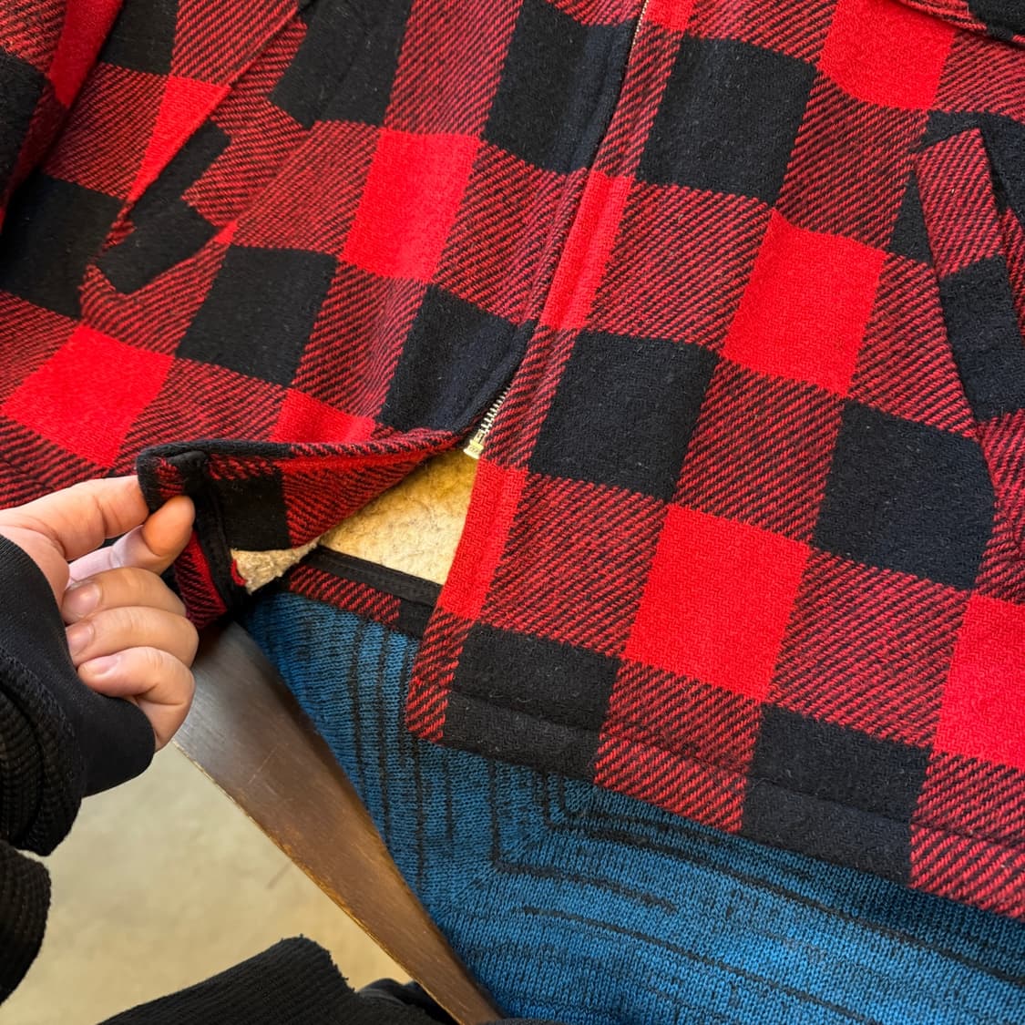 칼 크래프트 미국 빈티지 버팔로 체크 집업 USA 자켓 상품이미지5