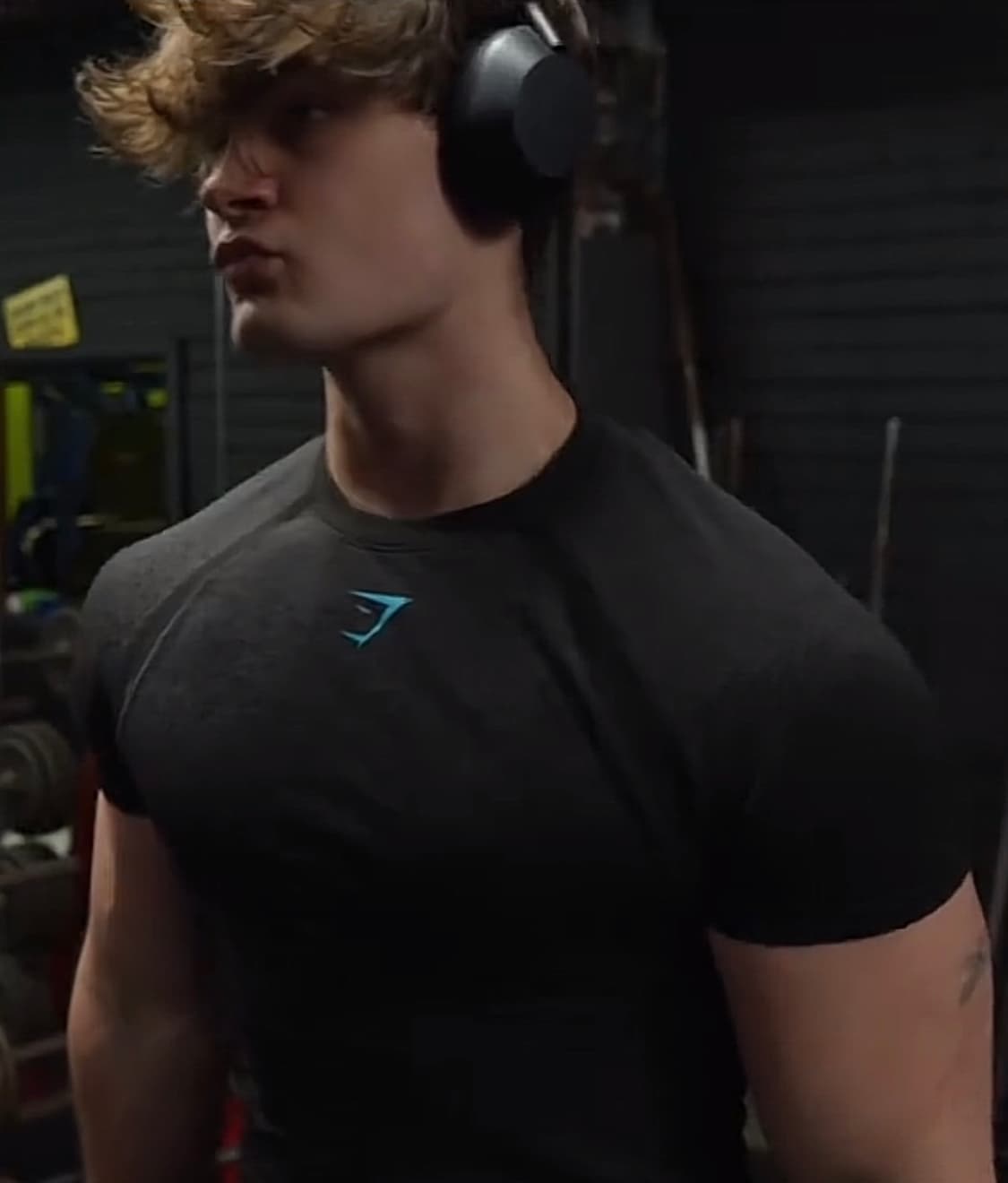 짐샤크 쉐도우 심리스 반팔 블랙 브랜드 블루 오닉스맛 상품이미지1