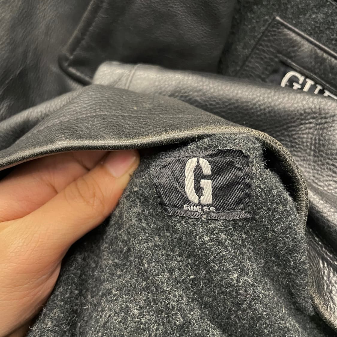 게스 GUESS 올드 클래식 리얼 레더 코트 자켓 상품이미지8