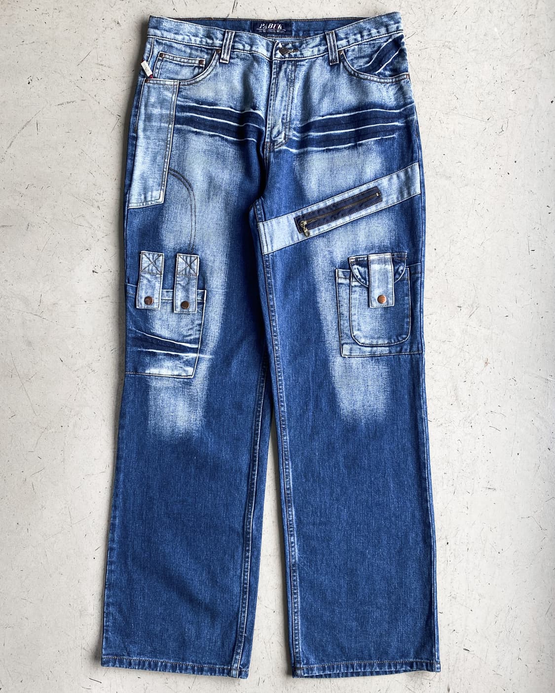 파북 Y2K 엔지니어드 워싱 데님 팬츠 상품이미지3