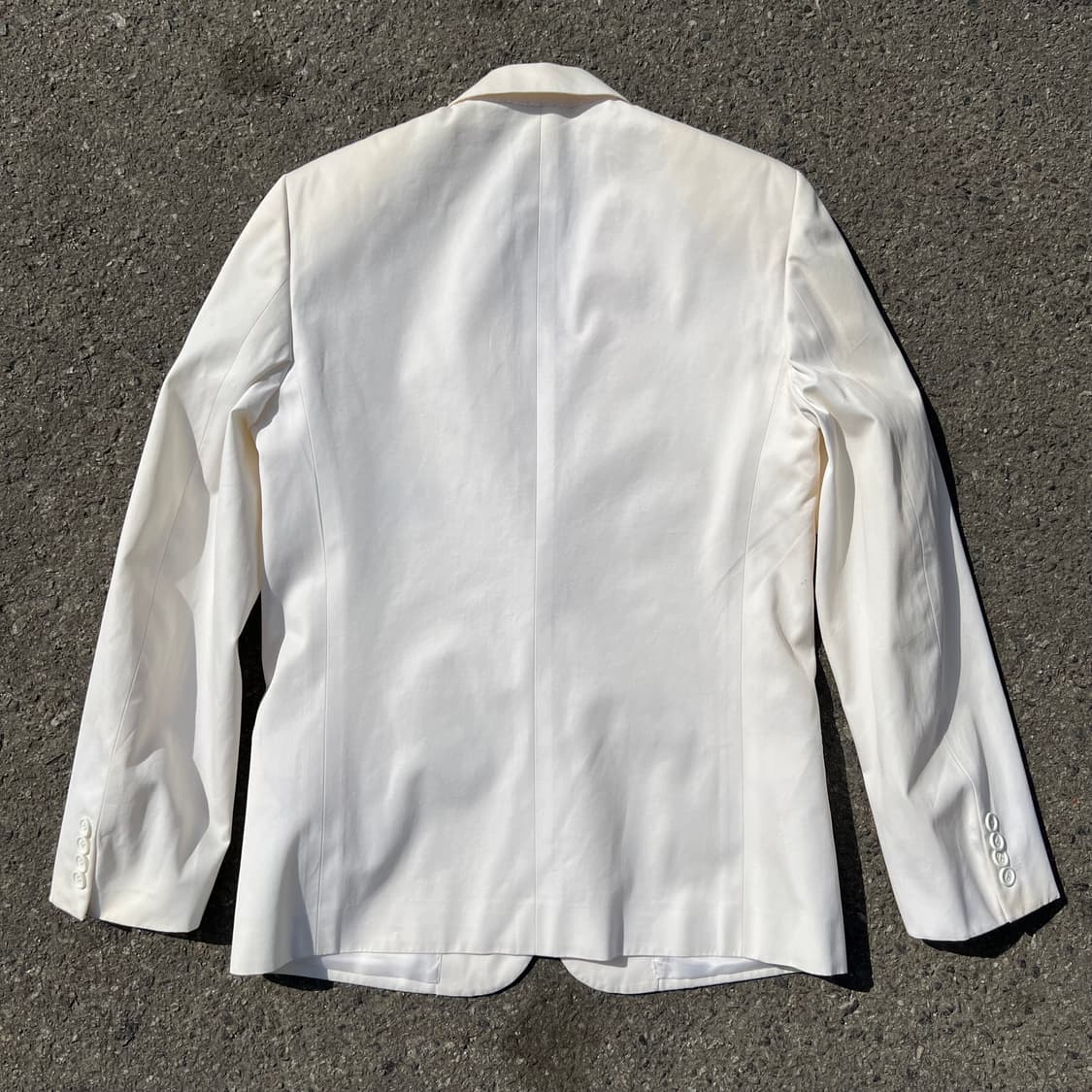디올옴므 06SS 에디 시절 피크드 라펠 화이트 블레이저 상품이미지6