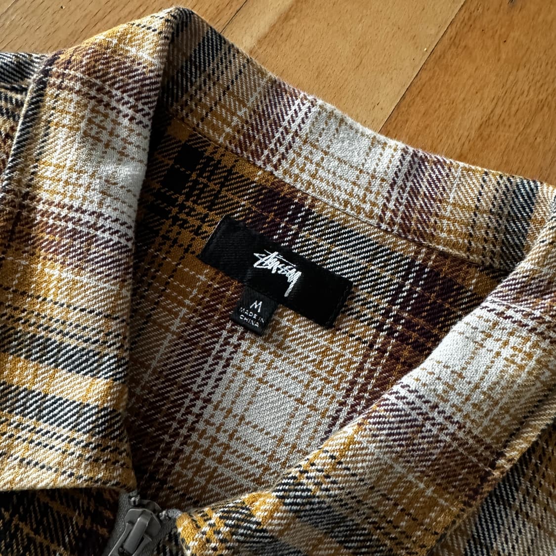 스투시 Stussy 잭 쉐도우 플레이드 집 셔츠 M 상품이미지3