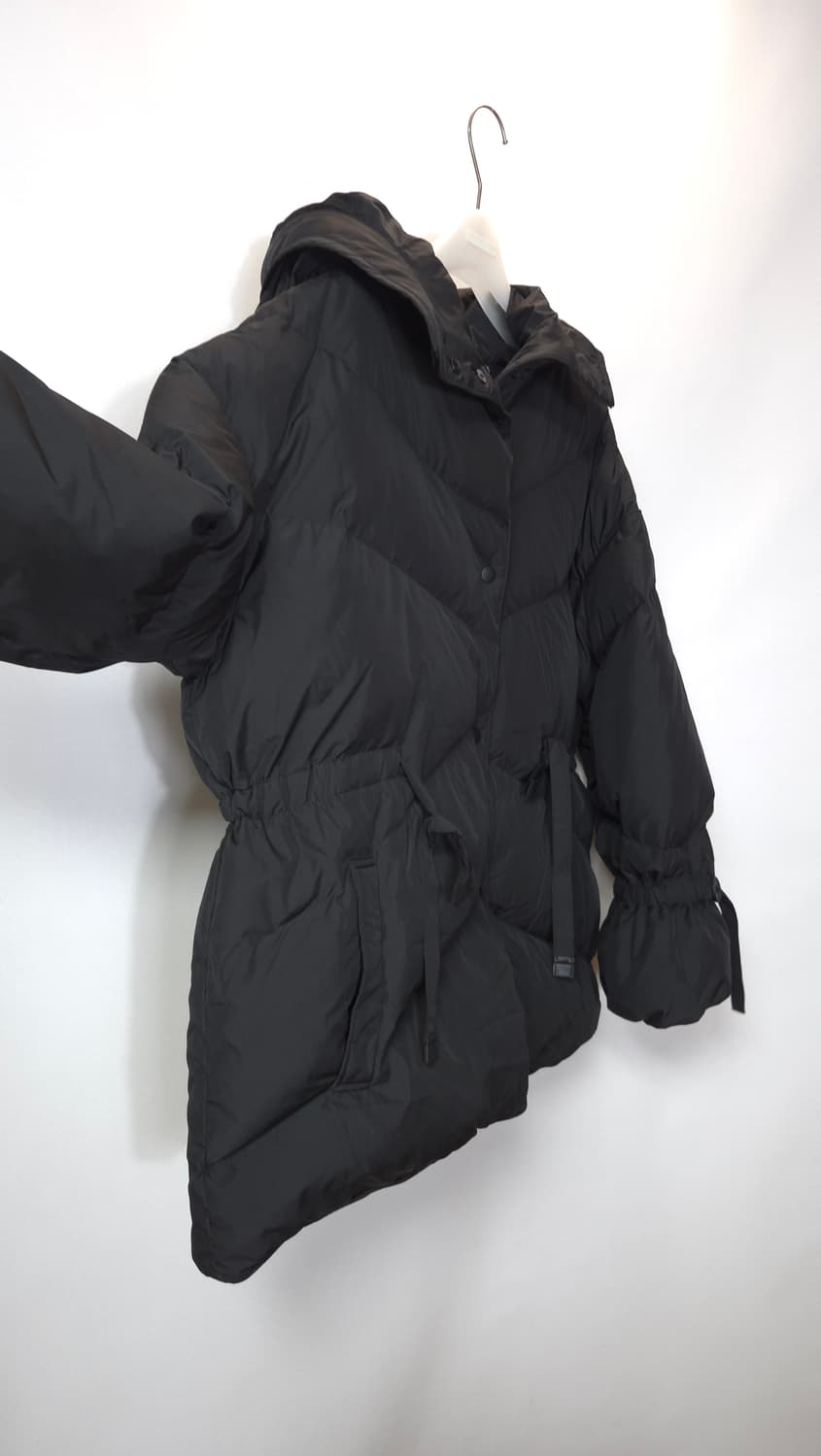 한섬 시스템 2021  구스다운 스트링 오버핏 후드 패딩 55~66 상품이미지4