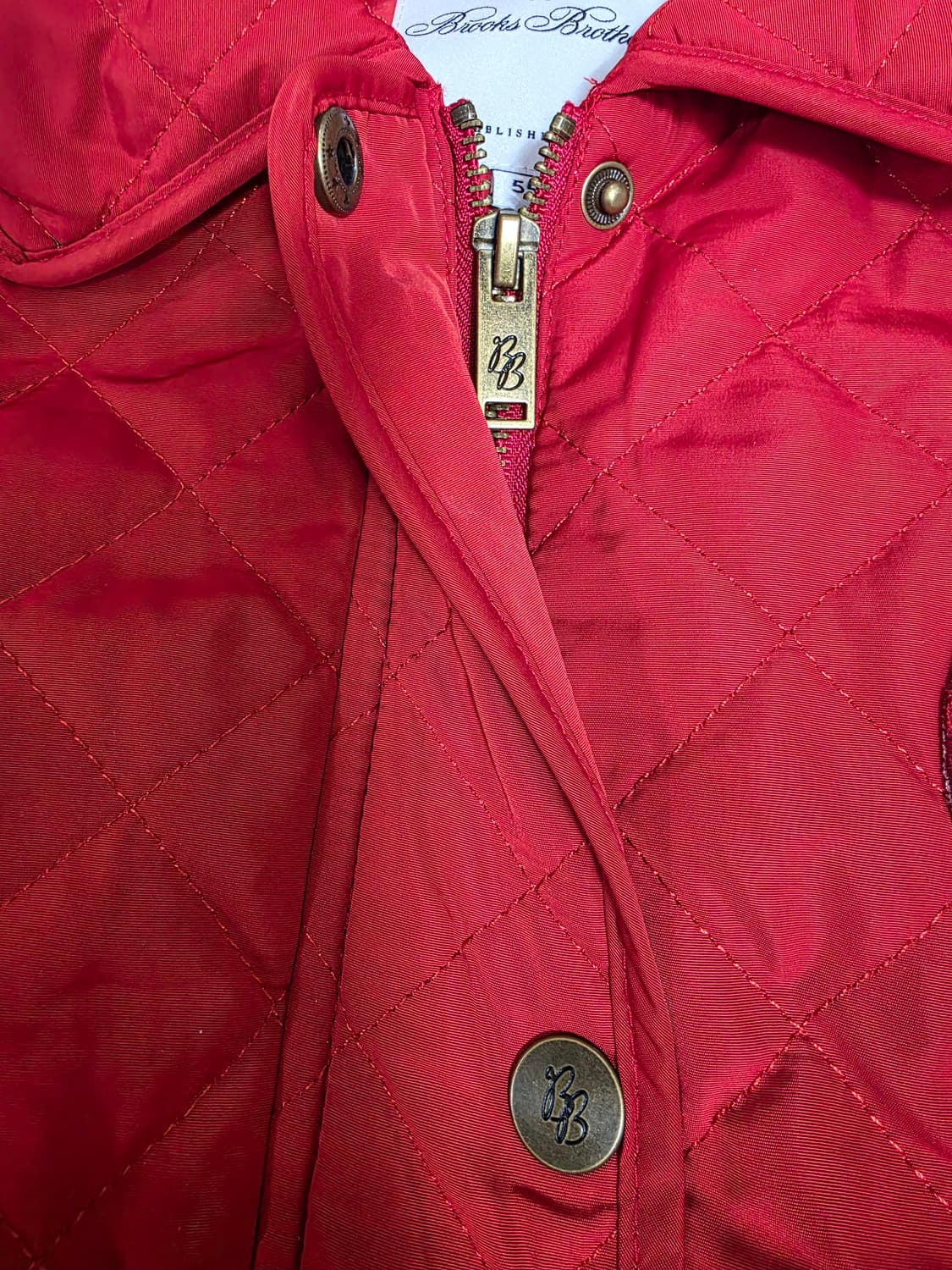 브룩스브라더스 구스다운 크레스트 로고 퀼팅 베스트 상품이미지2