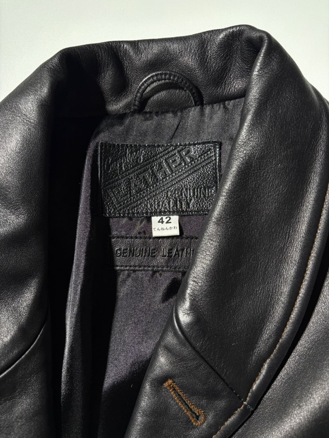 Curphey Leather 홀스하이드 숄카라 가죽자켓 상품이미지3