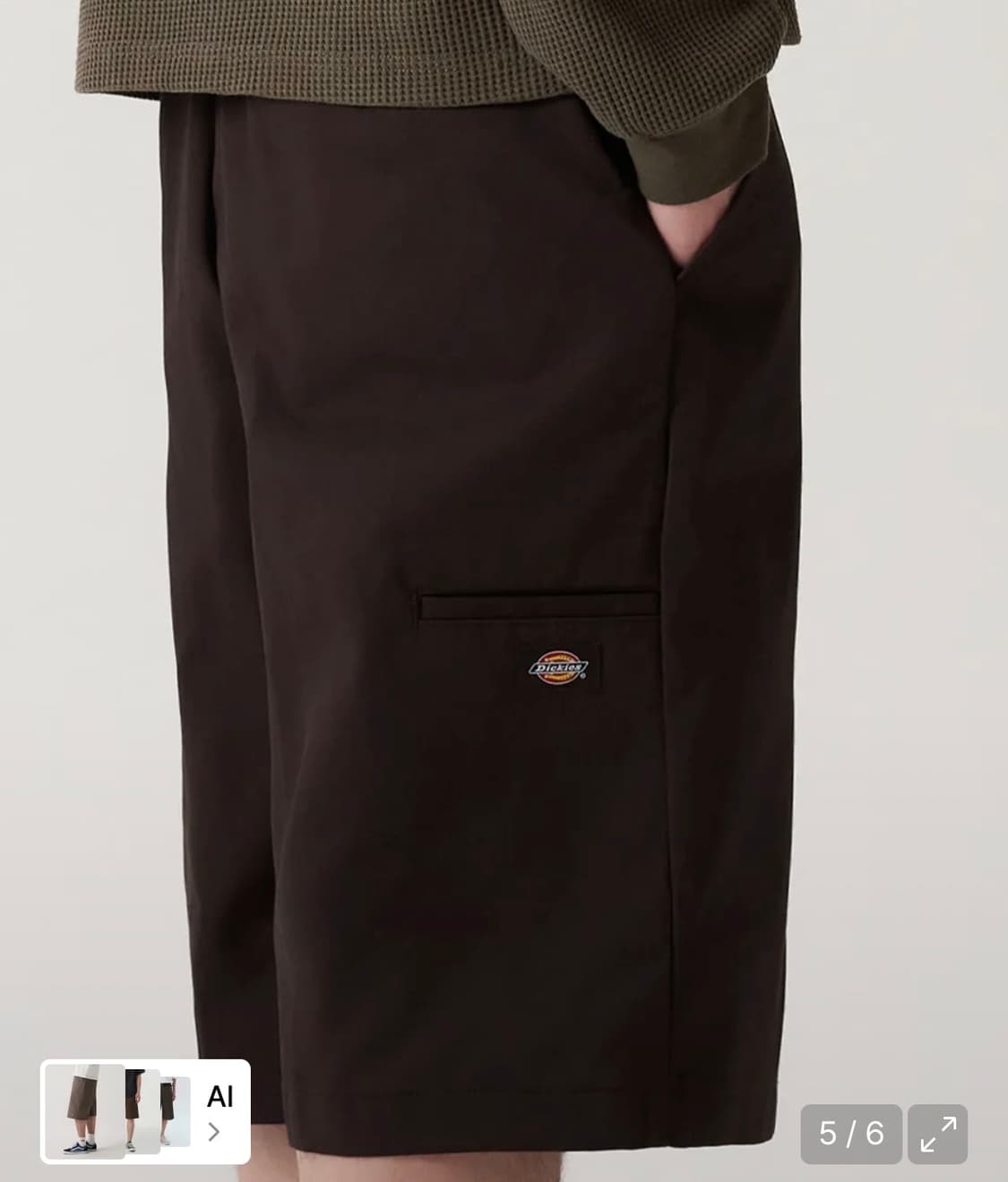 Dickies 루즈핏 워크쇼츠 32size 다크브라운 상품이미지2