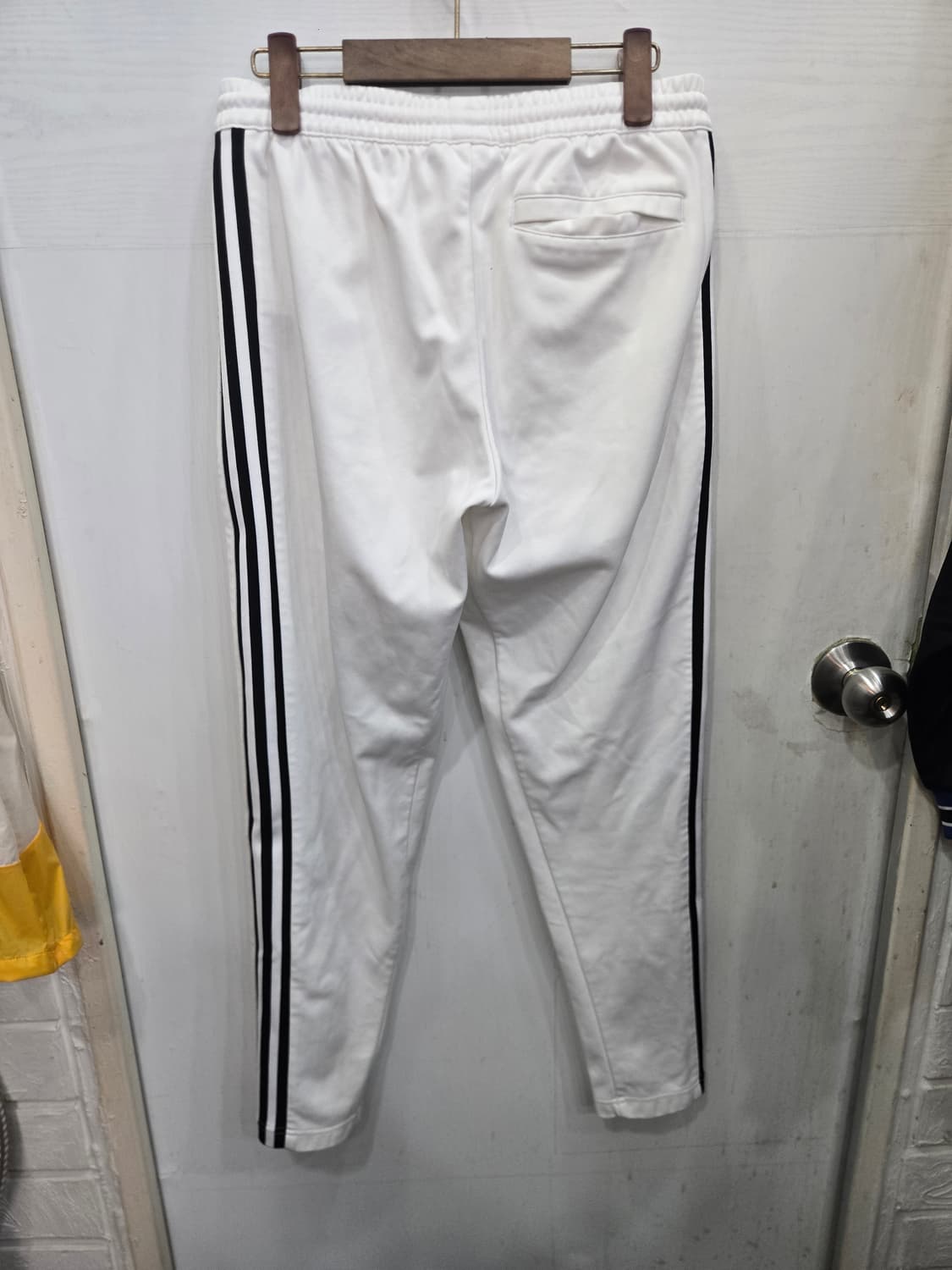 M,95)) adidas 아디다스 화이트 & 블랙 트레이닝복 바지 ! 상품이미지3
