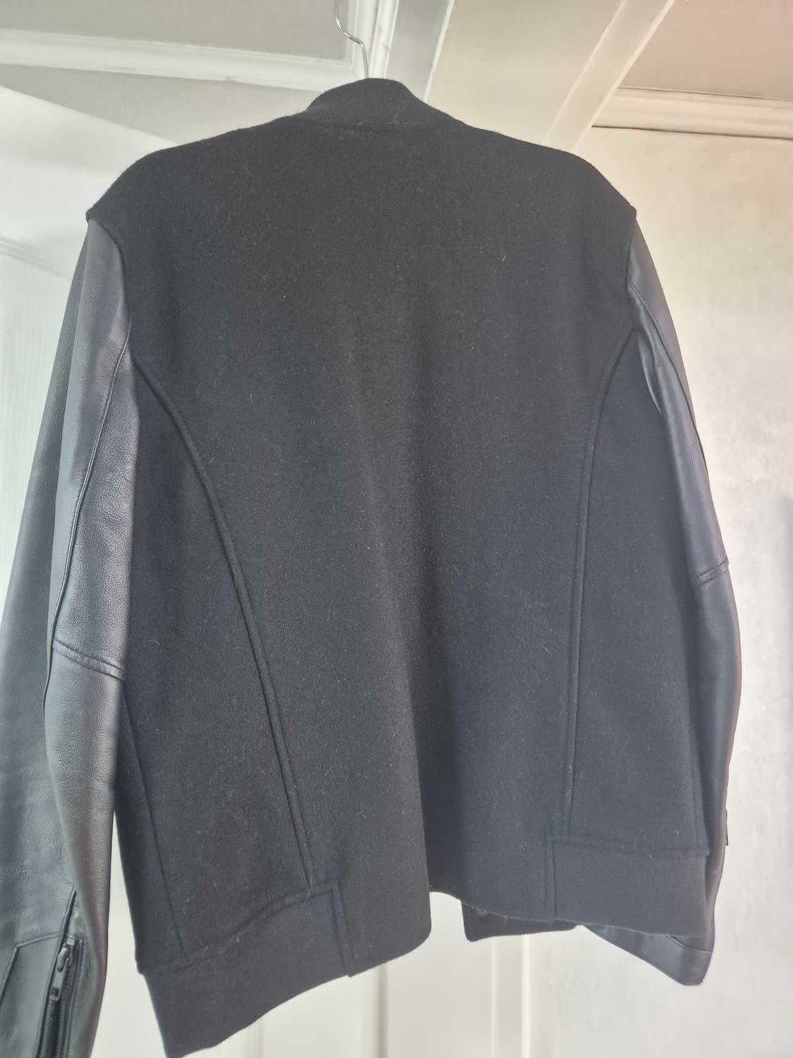 어나더애스펙트 램스킨(양가죽) 바시티 자켓 상품이미지2