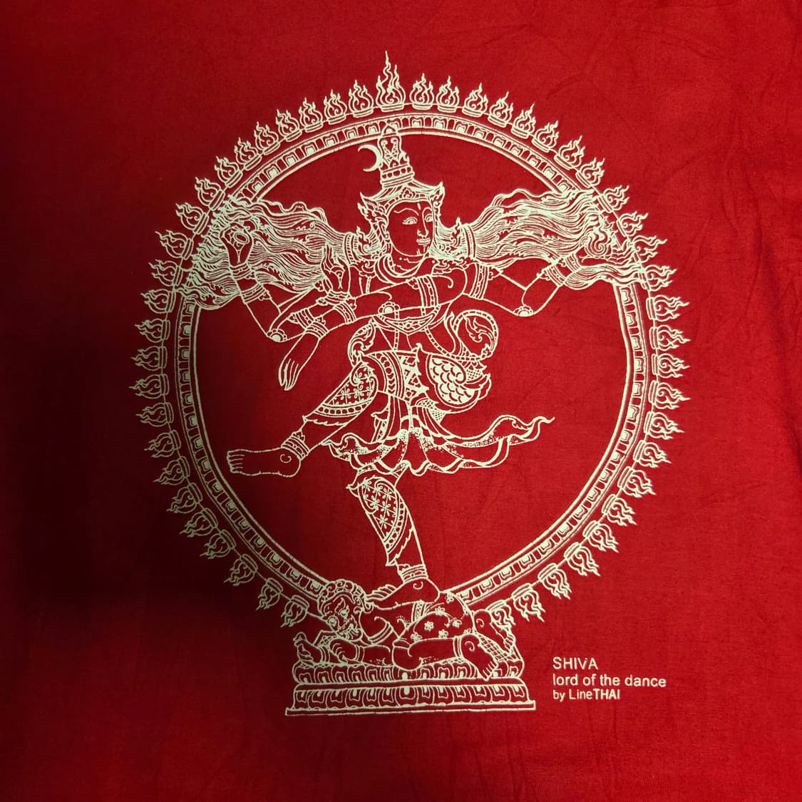 태국제 Shiba 빈티지 반팔 티셔츠 M-슬림L(95-100) 상품이미지6