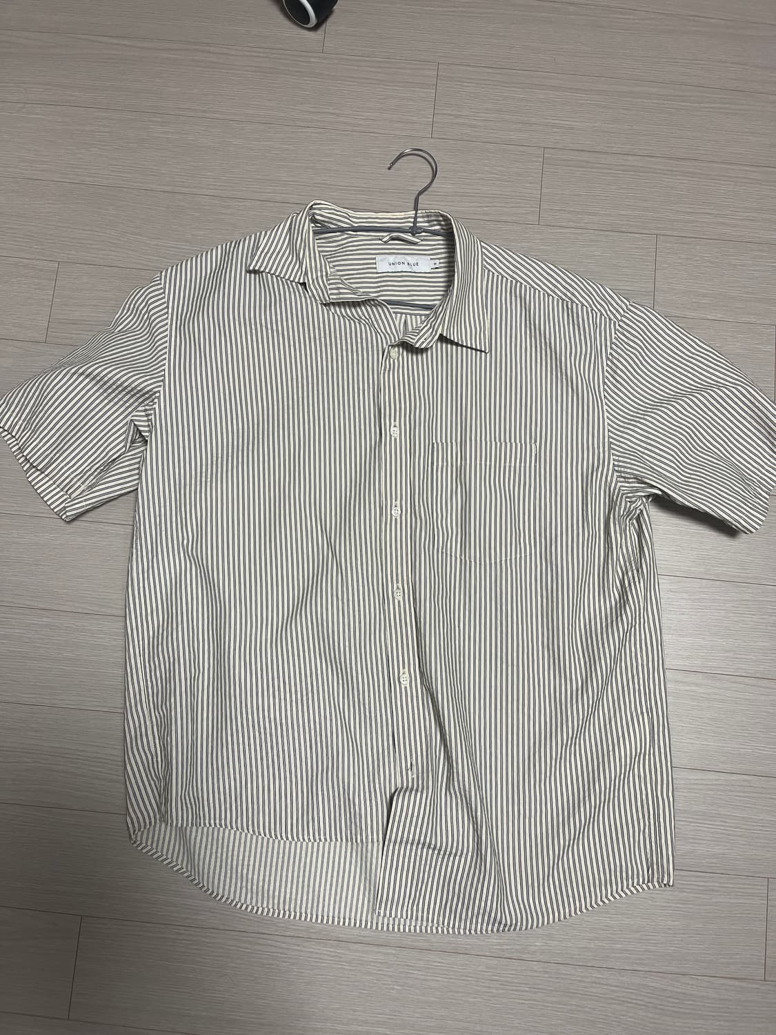 유니온블루 SEERSUCKER SUNDAY SHIRT BALCKSTIPE 상품이미지2
