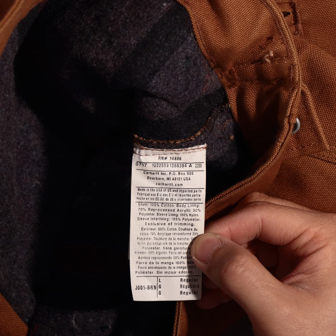 칼하트 J001 USA 디트로이트 자켓 상품이미지4