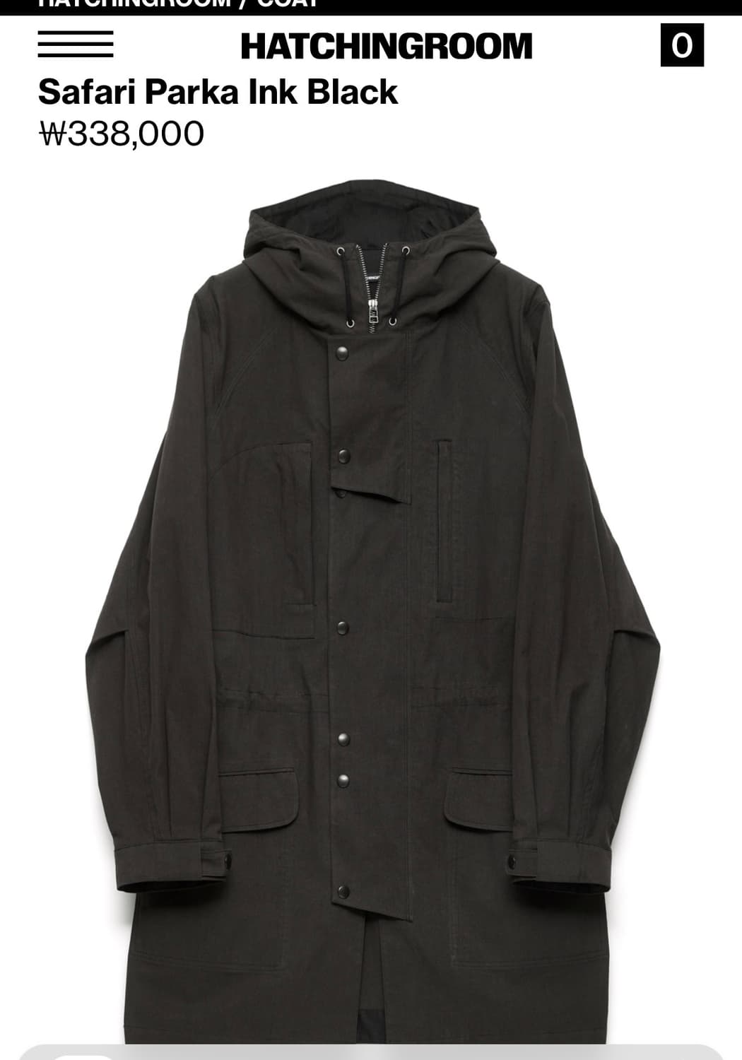Safari Parka Ink Black 상품이미지1