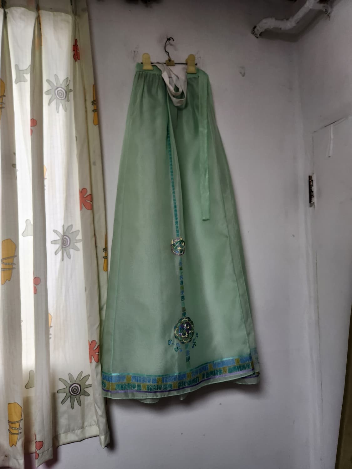 민트색 한복치마 상품이미지3