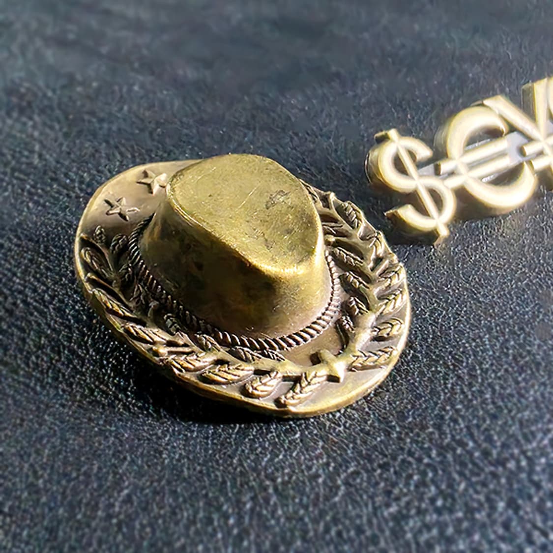 Laredo 브로치 남자 여자 엔틱 빈티지 명품 카우보이 모자 상품이미지2