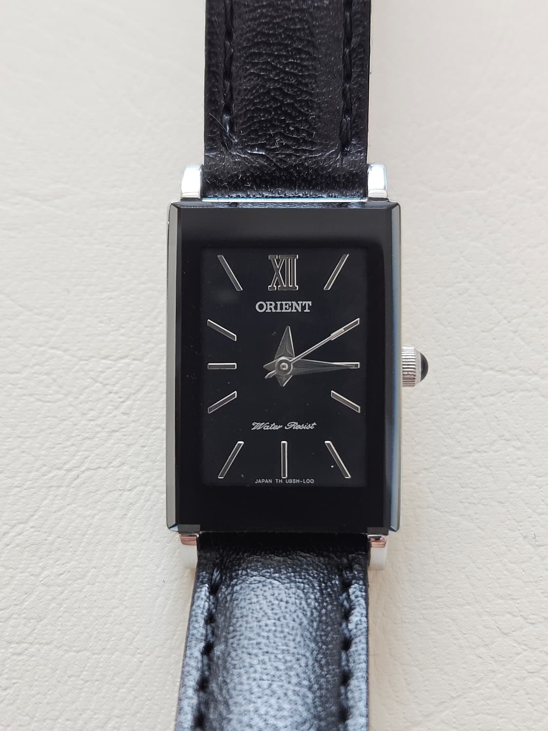 빈티지 오리엔트 사각 블랙 여성 가죽 시계 상품이미지5