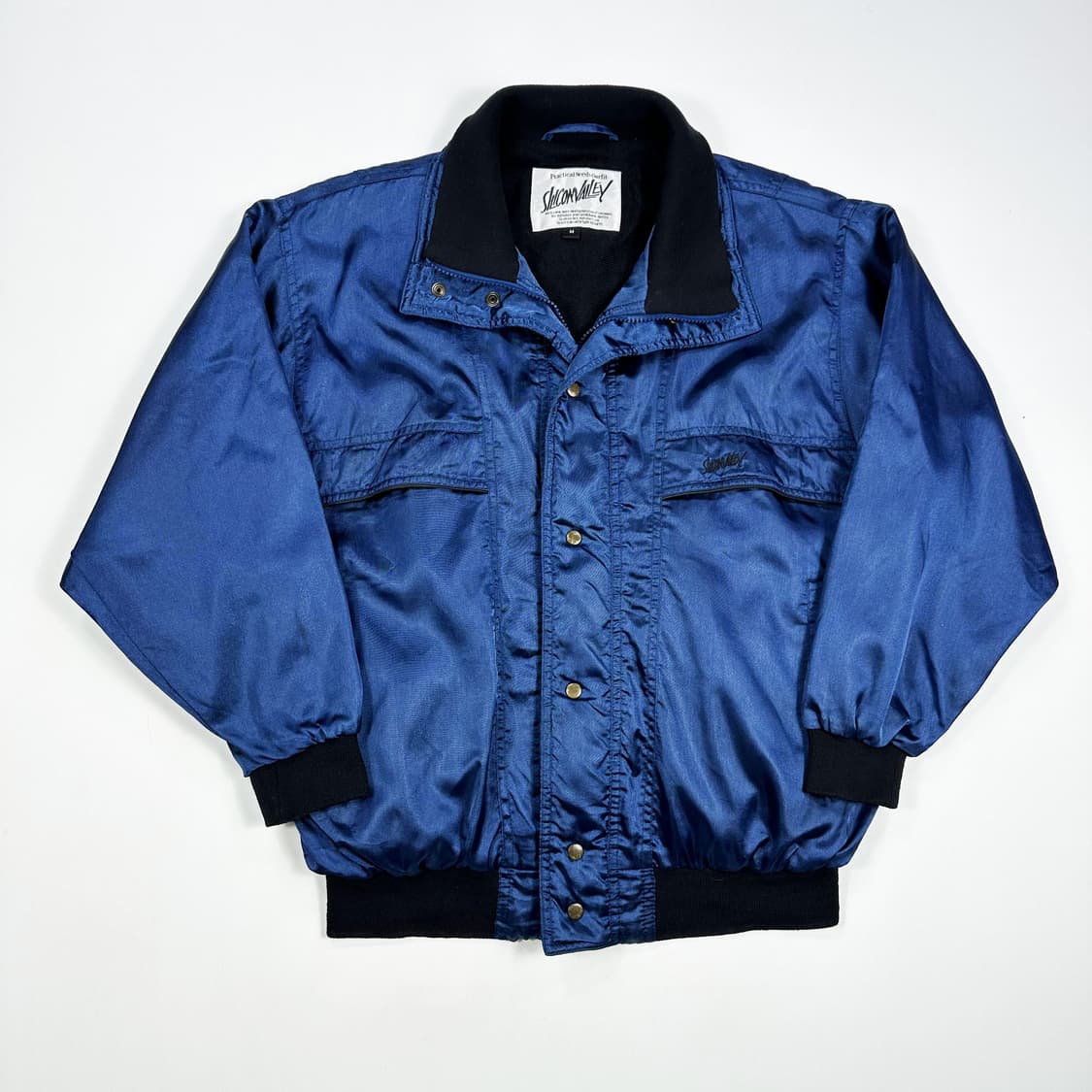 JPN 재팬빈티지 새틴 블루종 자켓 M 상품이미지1