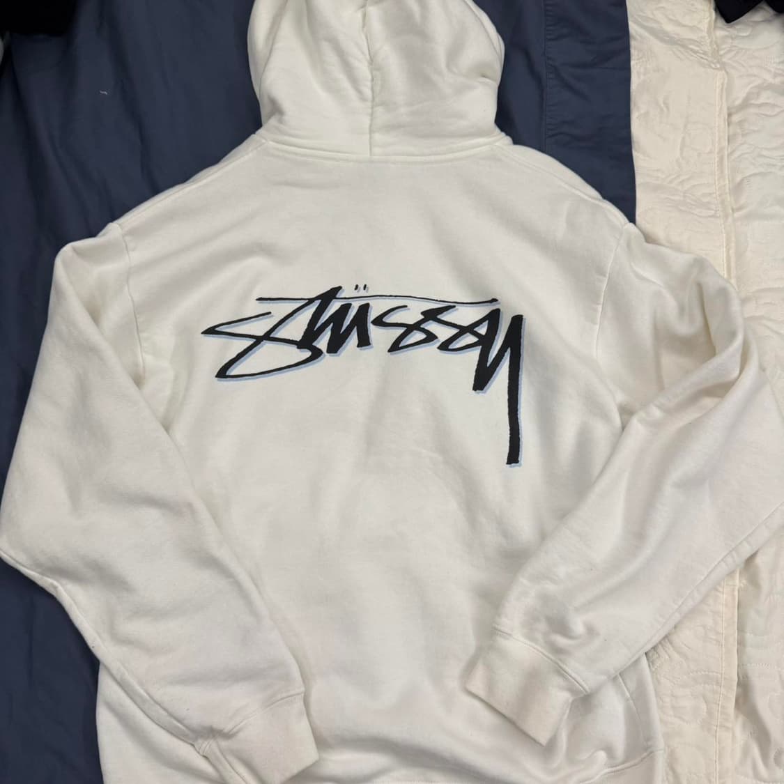 스투시 x 아워레가시 드롭 쉐도우 피그먼트 다이드 후드티 내츄럴 상품이미지2