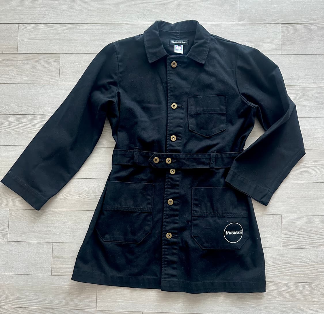 thisisneverthat 벨티드 블랙 야상 상품이미지1
