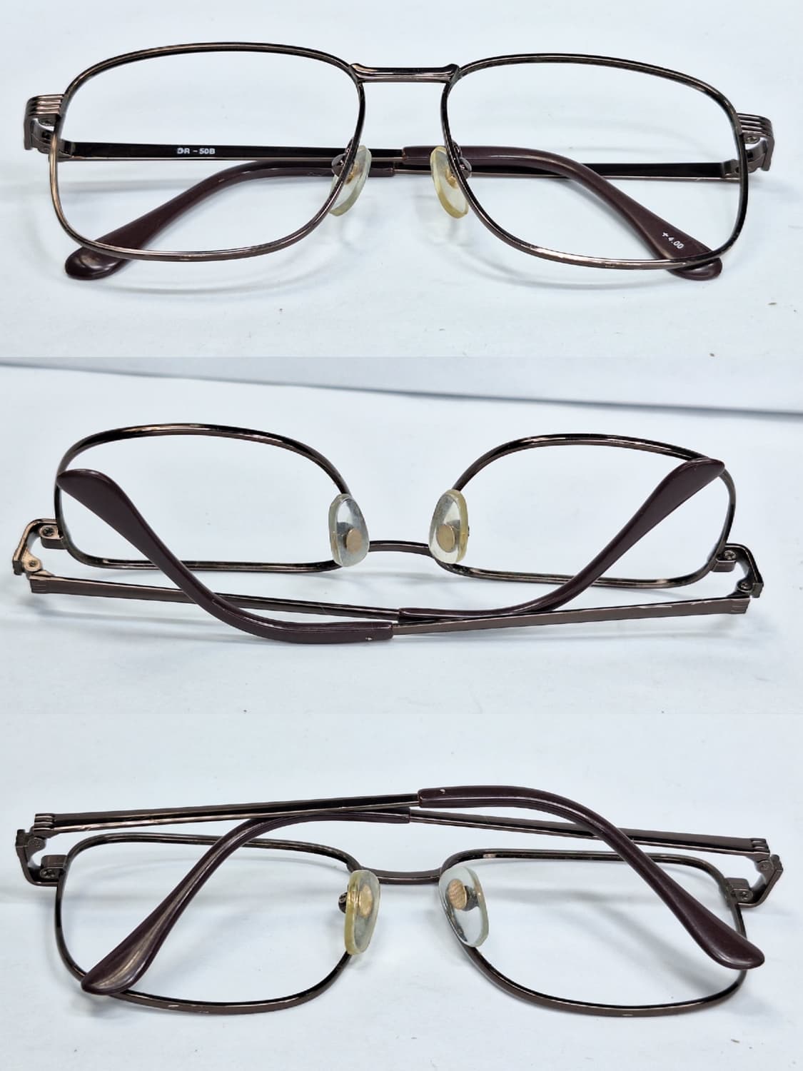 브라운 메탈 안경 안경테 DR-50B 일본 수입 빈티지 레트로 클래식 상품이미지6