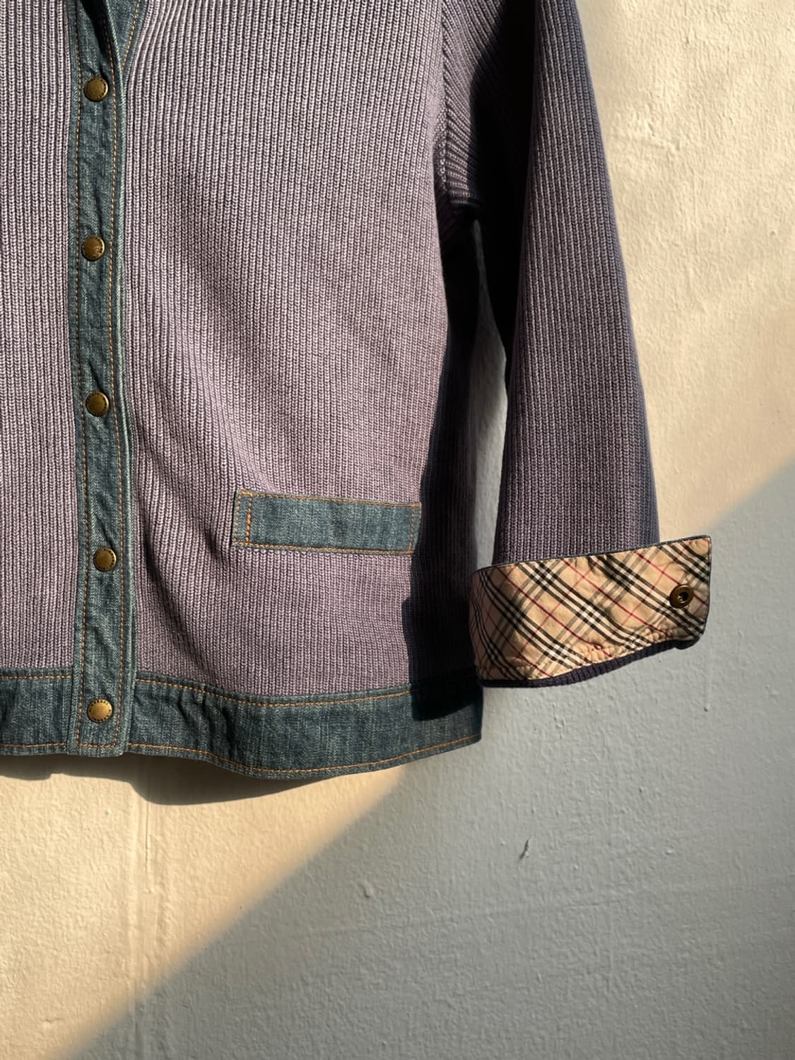 버버리 데님 니트 믹스 자켓 상품이미지6