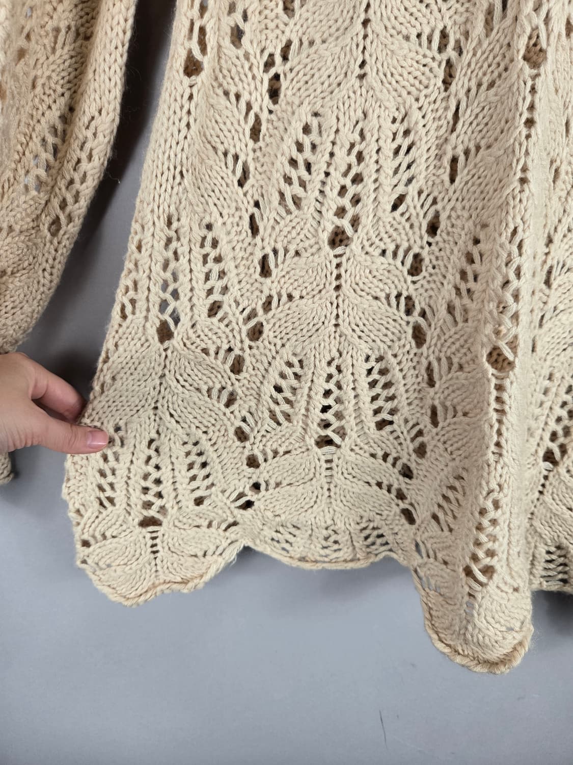 [무료배송]제인&데이지 F 여성 보헤미안 그물 하프 니트 상품이미지5