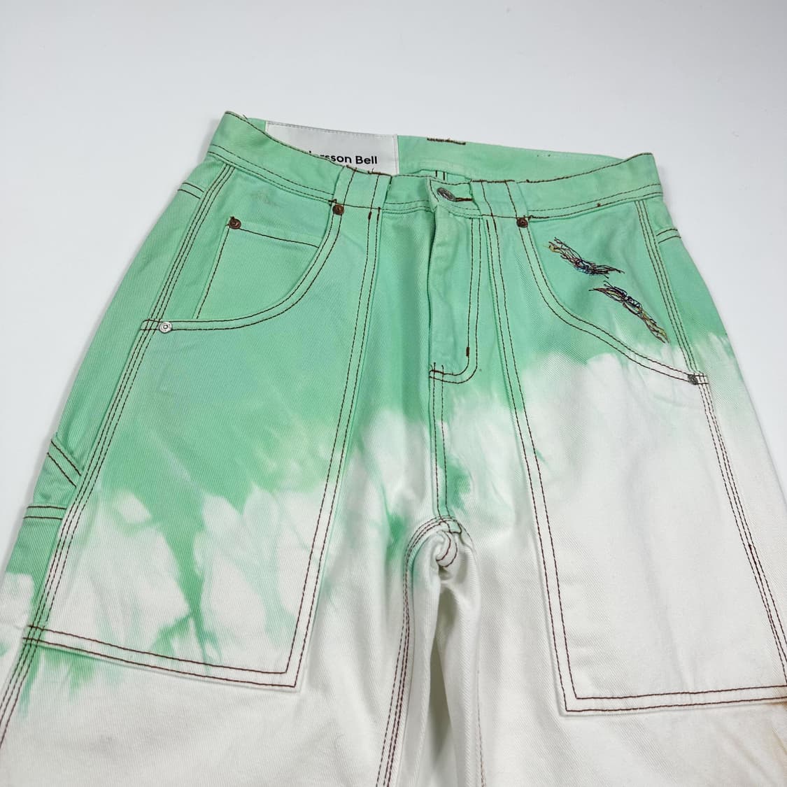 28 앤더슨벨 투톤 그라이데이션 스트레이트 데님팬츠 상품이미지3