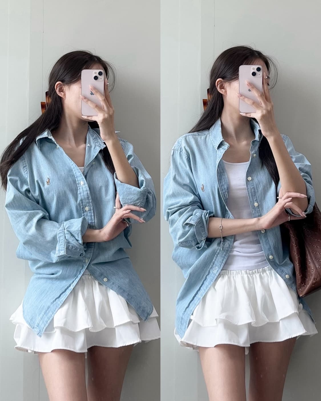 폴로 샴브레이 셔츠  상품이미지1