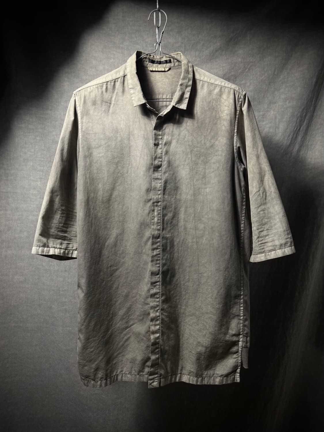 THE VIRIDI-ANNE Garment Dyed 3/4 Shirt 상품이미지3