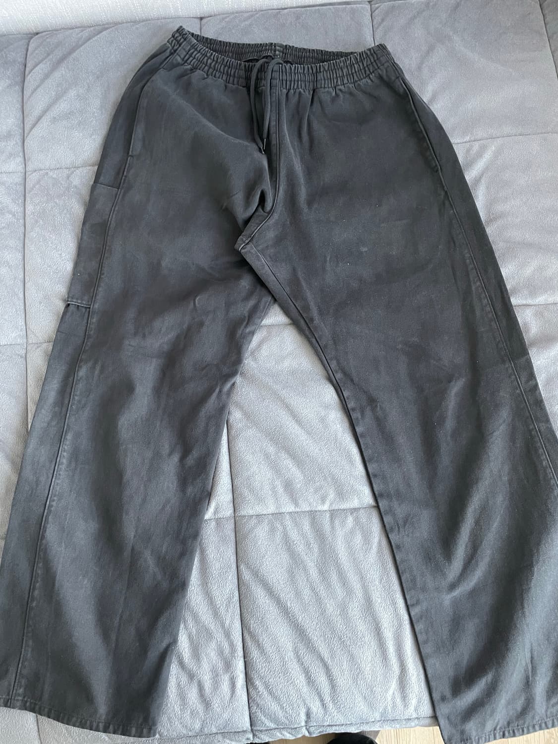 이지 갭 사틴 카고 팬츠 블랙 M 상품이미지2