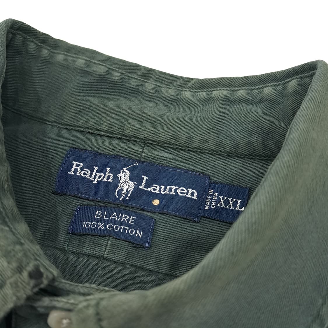 CL517 2XL 폴로 90s 페이디드 세이지그린 빈티지 셔츠 남방 상품이미지3