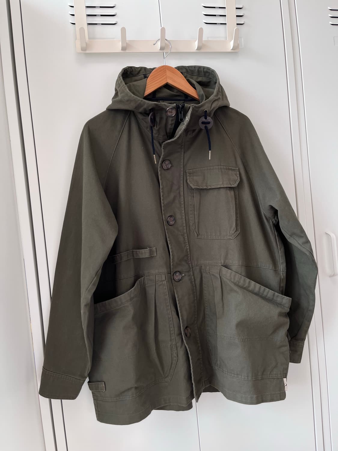 FieldCore 오버핏 빅포켓 카키 야상 코트 상품이미지4