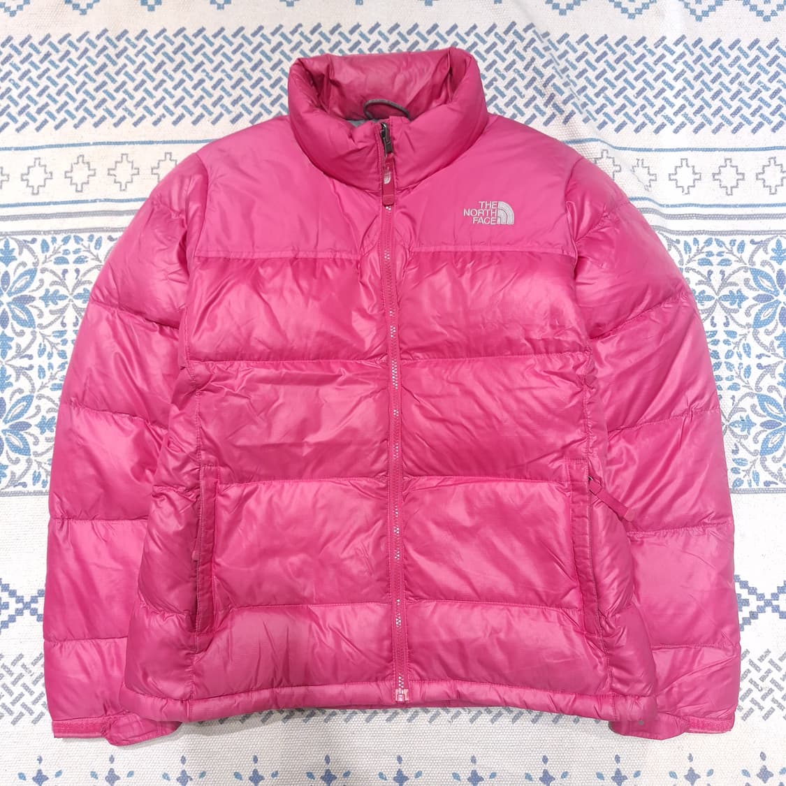노스페이스 핑크 톤톤 눕시 700 구스다운 거위털 패딩 점퍼 L 상품이미지3