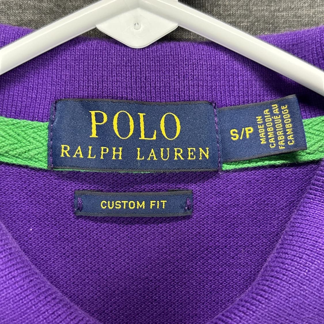 폴로 랄프로렌 빅포니 커스텀 슬림핏 폴로 셔츠 퍼플 상품이미지3