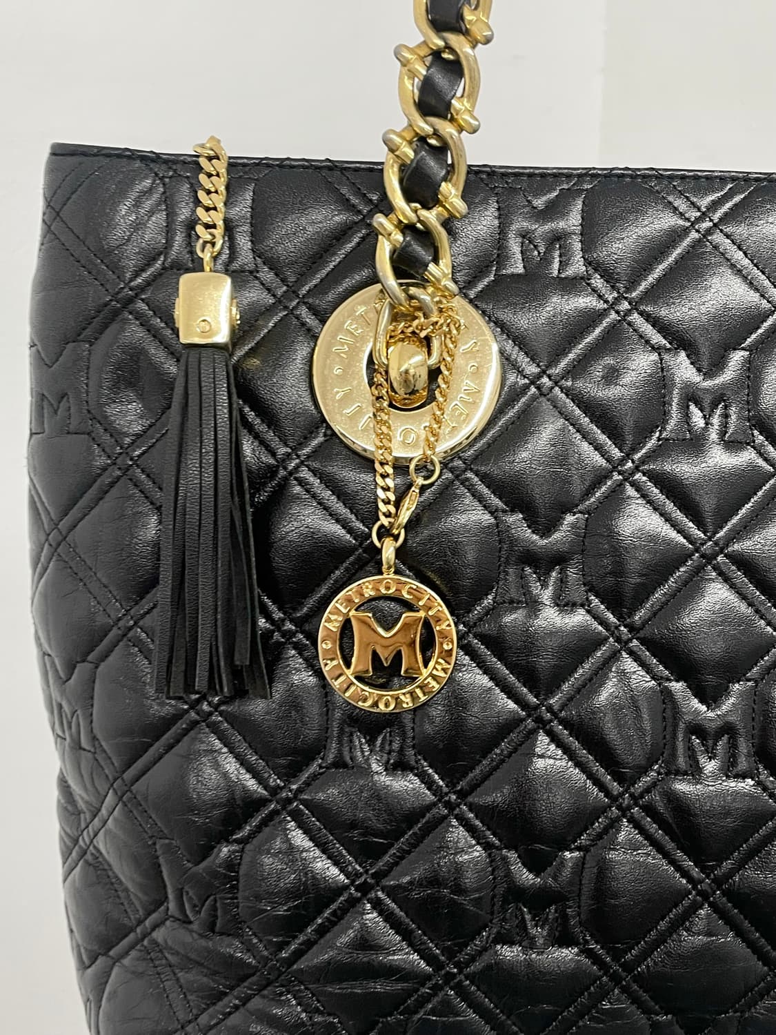 메트로시티 갸루 퀼팅 체인 태슬백  상품이미지6