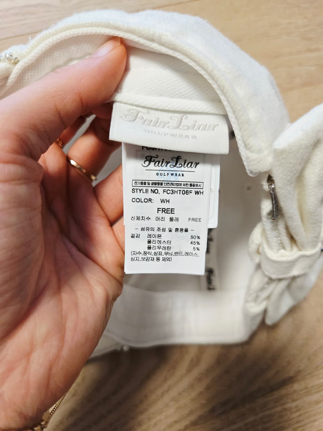 페어라이어 리본 골프 모자 상품이미지5