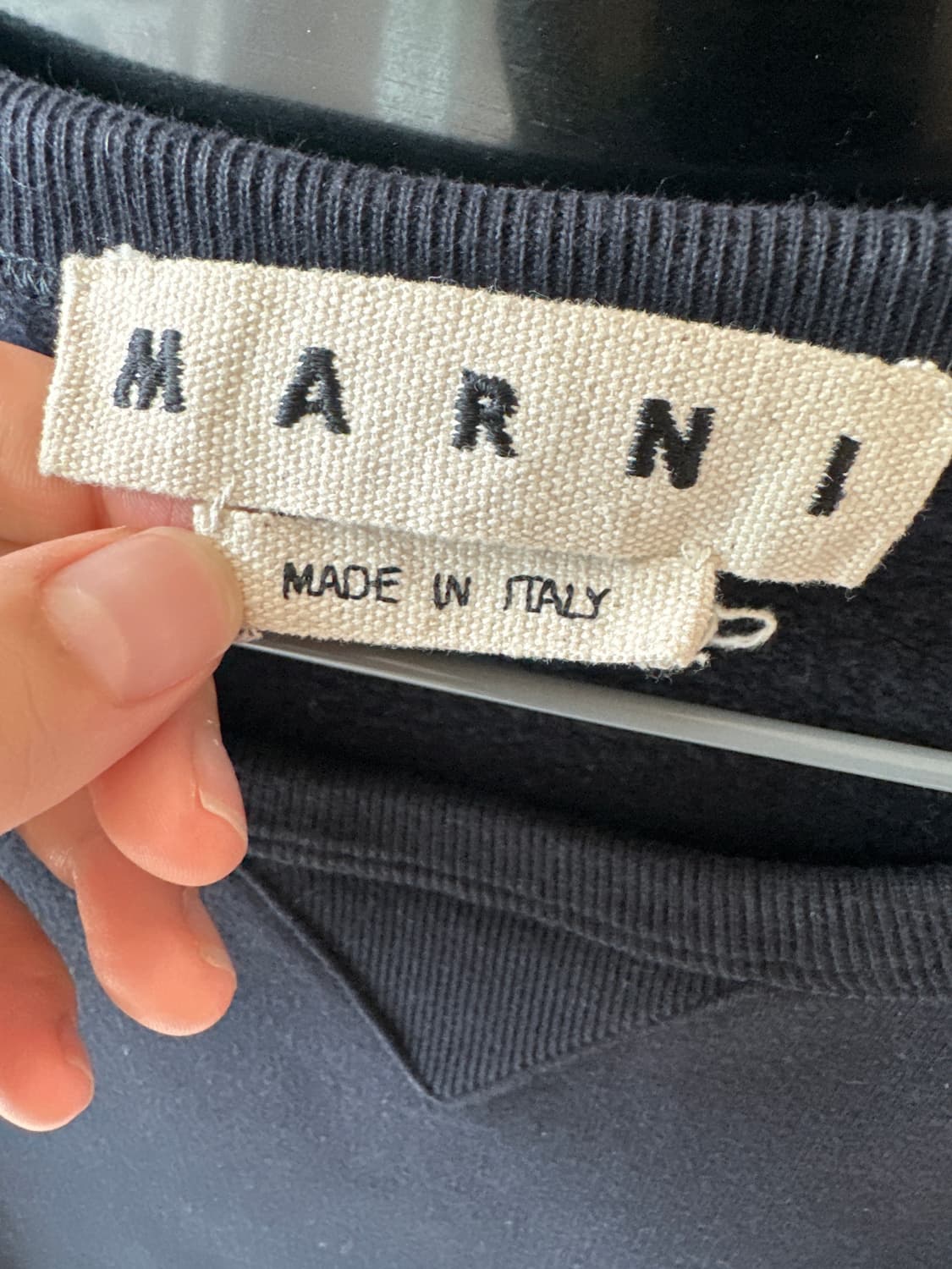 MARNI 마르니 맨투맨 46사이즈 네이비 상품이미지2